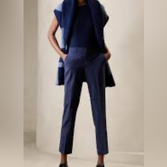 Banana Republic AVERY SLIM WOOL-BLEND PANT